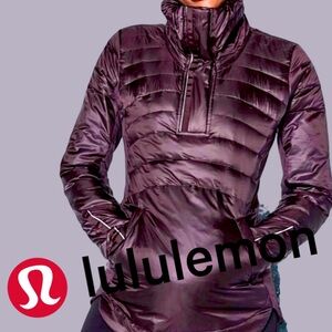 Lululemon ‘Down For A Run’ Pullover II, Black Cherry, Size 4